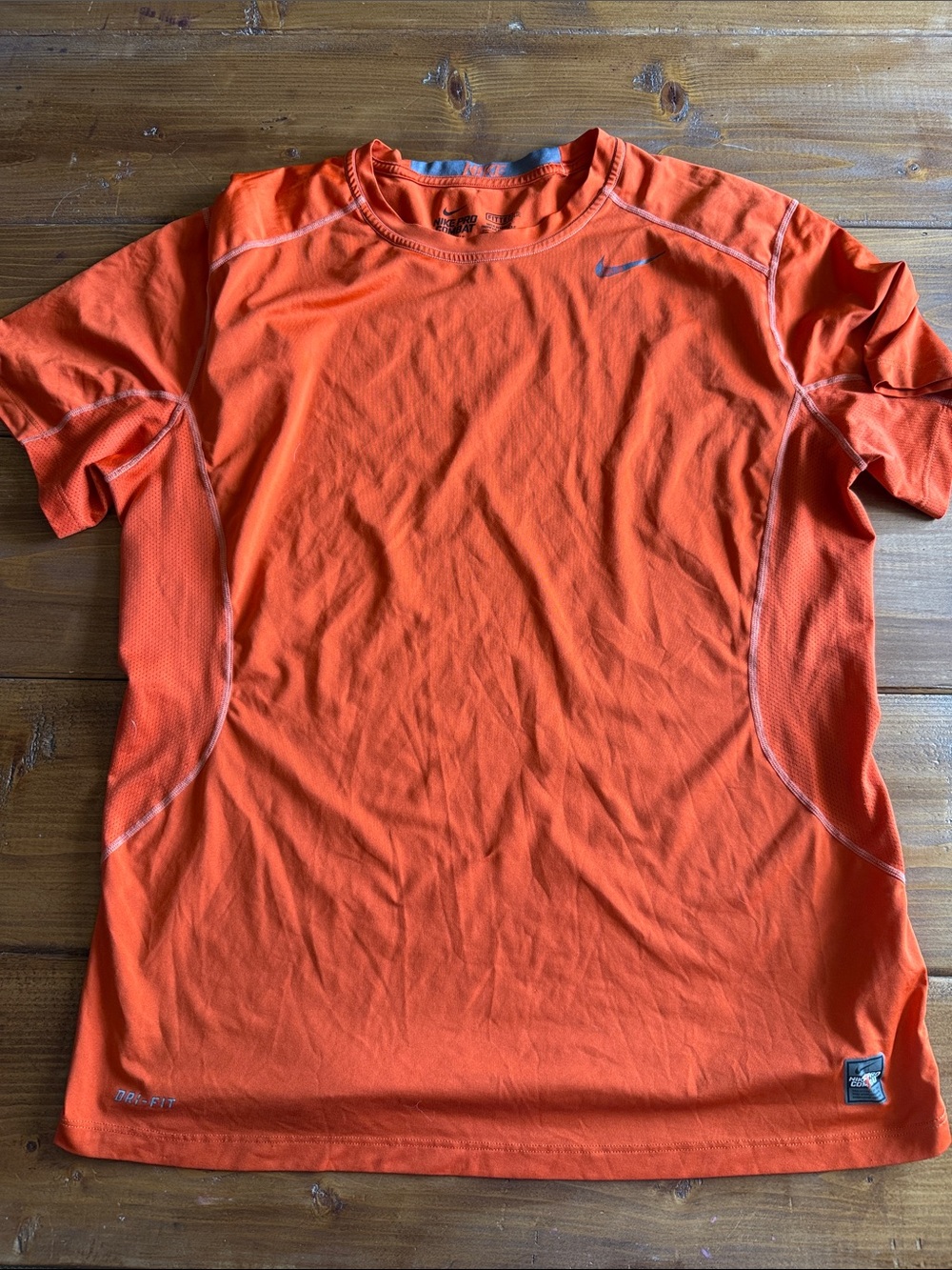 Nike Men’s Short Sleeve Athletic Tee — Bright Orange